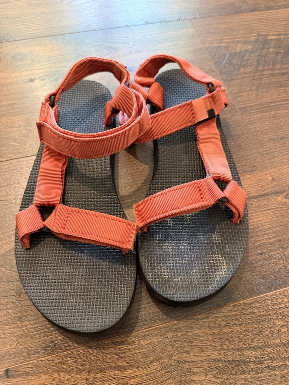 Teva Strap Sandals on Black Footbed